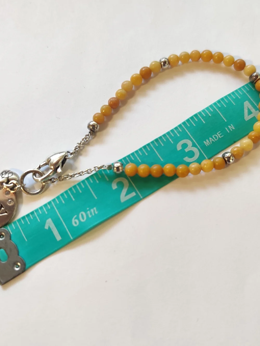 Brighton JOY Charm Beaded Bracelet - Yellow Beads